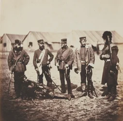 Lieutenant-General William Munro and Officers of the 39th (Dorsetshire) Regiment of Foot, from an album of 52 photographs associated with the Crimean War, 1855
